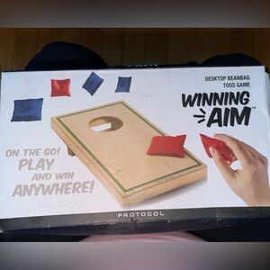 Desktop Bean Bag Toss Game - Red & Blue